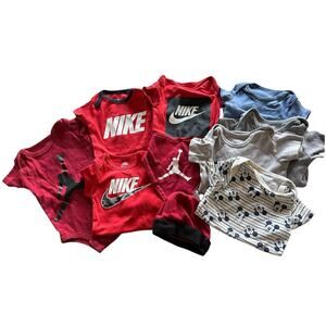 Baby Boy Bundle 0-6 Months Nike Sports Disney Mickey Mouse Outfit Hat Summer